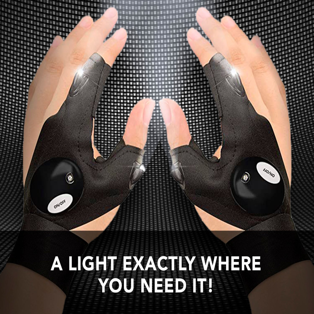 Blinko Flashlight Gloves – Illuminate Your Hands for Every Task!